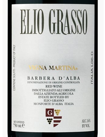 Barbera dAlba Vigna Martina DOC 2020 Elio Grasso