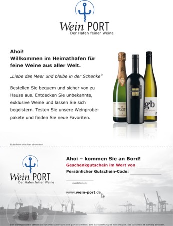 Wein Gutschein Euro 75,-